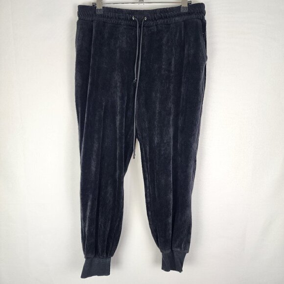 Harlowe & Graham Velour Jogger Pants L - Picture 1 of 3